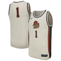 Nike Natural Oregon State Beavers Replica Basketball Jersey