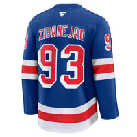 New York Rangers Mika Zibanejad Fanatics Blue Home Premium Jersey