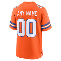 Denver Broncos Nike Orange Mile High Collection 1977 Throwback Custom Game Jersey