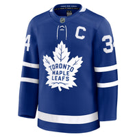 Toronto Maple Leafs Auston Matthews Fanatics Blue Captain Patch Home Premium Jersey
