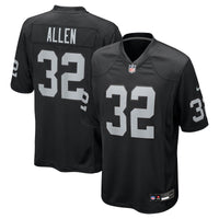 Las Vegas Raiders Marcus Allen Nike Black Game Retired Player Jersey