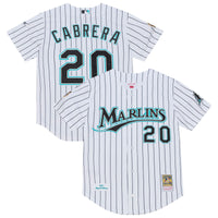 Florida Marlins Miguel Cabrera Mitchell & Ness White 2003 Cooperstown Collection Authentic Jersey