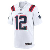 New England Patriots Tom Brady Nike White Retired Game Jersey