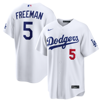 Los Angeles Dodgers Freddie Freeman Nike White Home Stadium Jersey