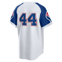 Atlanta Braves Hank Aaron Nike White Home Cooperstown Collection Player Jersey