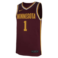 Nike #1 Maroon Minnesota Golden Gophers Team Replica Basketball Jersey