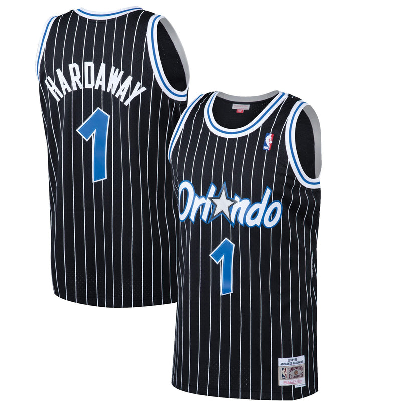 Mitchell & Ness Penny Hardaway Black Orlando Magic 1994-95 Hardwood Classics Swingman Jersey