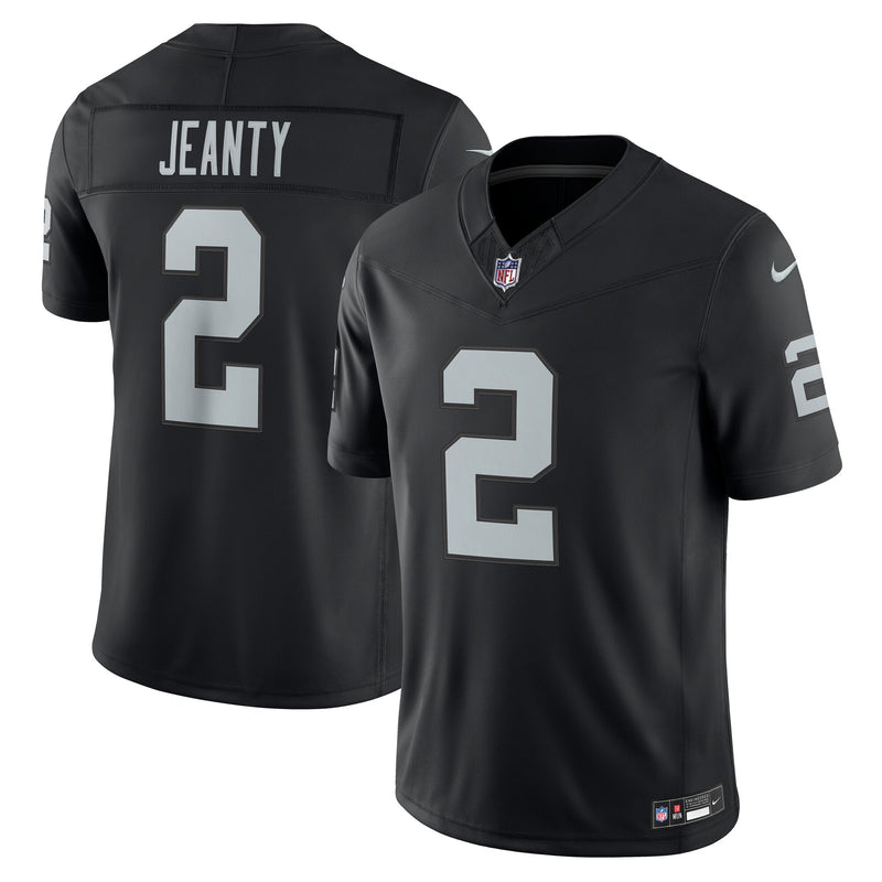 Las Vegas Raiders Ashton Jeanty Nike Black Team Vapor F.U.S.E. Stitched Limited Jersey