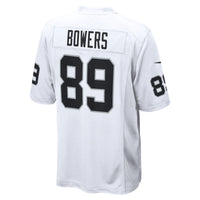 Las Vegas Raiders Brock Bowers Nike White Game Jersey