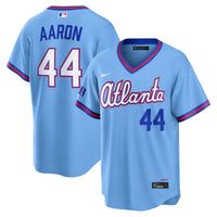 Atlanta Braves Hank Aaron Nike Powder Blue 2026 City Connect Stadium Jersey