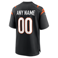 Cincinnati Bengals Nike Black Game Custom Jersey