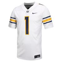 Nike #1 White Cal Bears Untouchable Football Jersey