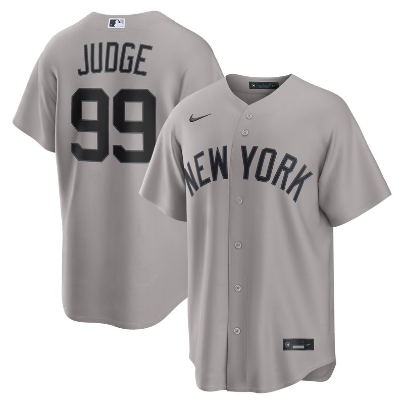 New York Yankees Aaron Judge Nike Gray Road Replica Jersey