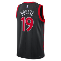 Toronto Raptors Jordan Brand Statement Edition Swingman Jersey - Black - Jakob Poeltl