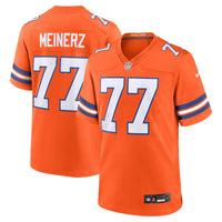 Denver Broncos Quinn Meinerz Nike Orange Alternate Game Jersey