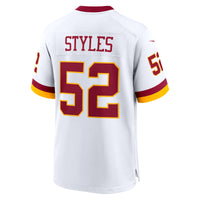 Washington Commanders Sonny Styles Nike White Game Super Bowl Era Jersey