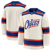 Edmonton Oilers Fanatics Light Beige Alternate Premium Jersey