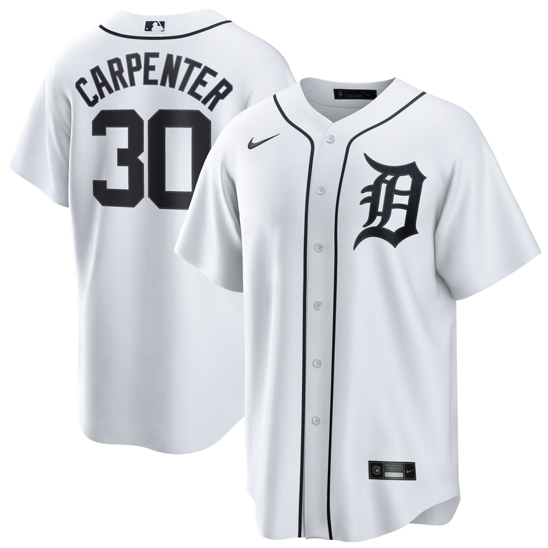 Detroit Tigers Kerry Carpenter Nike White Home Replica Jersey