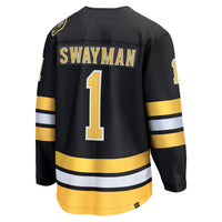 Boston Bruins Jeremy Swayman Fanatics Black Home Breakaway Player Jersey