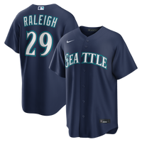Seattle Mariners Cal Raleigh Nike Navy Road Replica Jersey