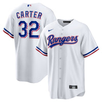 Texas Rangers Evan Carter Nike White Home Replica Jersey