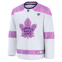 Toronto Maple Leafs Fanatics White 2024 Hockey Fights Cancer Practice Jersey