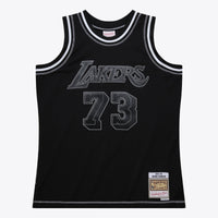 Los Angeles Lakers Mitchell & Ness Dennis Rodman 1998 Contrast 2K Swingman Jersey - Black