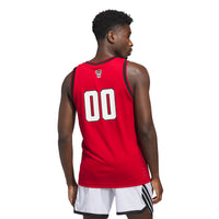 adidas #00 Red NC State Wolfpack Replica Swingman Jersey