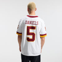 Washington Commanders Jayden Daniels Nike White Vapor F.U.S.E. Stitched Limited Jersey