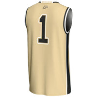 Male GameDay Greats #1 Gold Purdue Boilermakers Lightweight Basketball Jersey