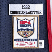 USA Basketball Mitchell & Ness Authentic Jersey Christian Laettner 1992