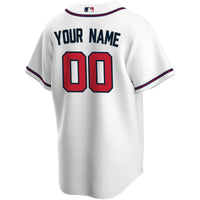 Atlanta Braves Nike White Home Replica Custom Jersey