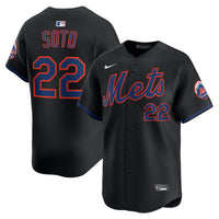 New York Mets Juan Soto Nike Black Alternate Limited Jersey