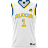 GameDay Greats White Delaware Fightin' Blue Hens Lightweight Basketball Jersey