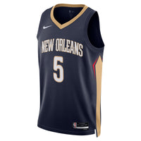 New Orleans Pelicans Nike Icon Edition Swingman Jersey - Navy - Dejounte Murray
