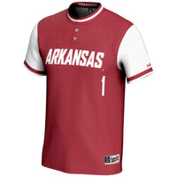 GameDay Greats #1 Cardinal Arkansas Razorbacks Lightweight Softball Jersey