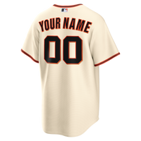 San Francisco Giants Nike Cream Home Replica Custom Jersey
