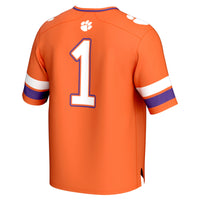 GameDay Greats #1 Orange Clemson Tigers Lightweight Collegiate Football Fashion Jersey