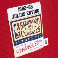 Philadelphia 76ers Mitchell & Ness Julius Erving 82-83 Authentic Road Jersey - Scarlet
