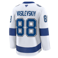Tampa Bay Lightning Andrei Vasilevskiy Fanatics White Away Premium Jersey