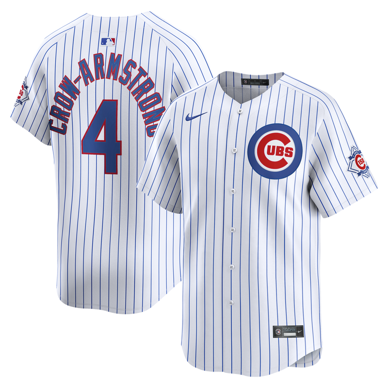 Chicago Cubs Pete Crow-Armstrong Nike White 150th Anniversary Limited Jersey