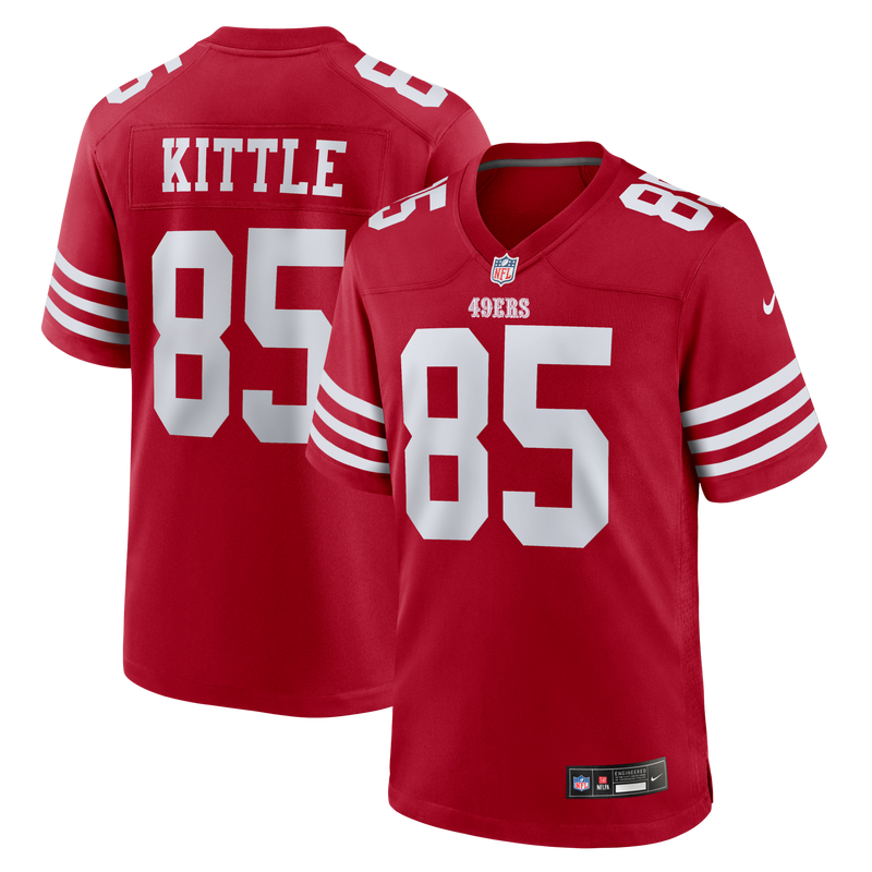 San Francisco 49ers George Kittle Nike Scarlet Team Game Jersey