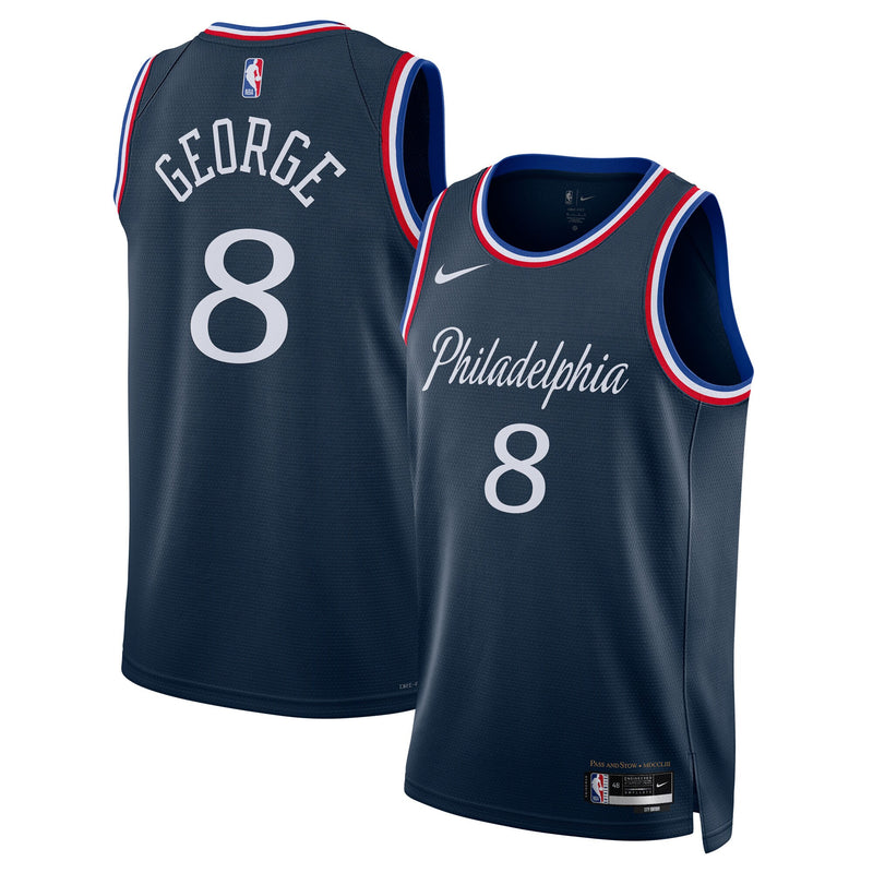 Philadelphia 76ers Nike 2025/26 City Edition Swingman Jersey - Navy - Paul George