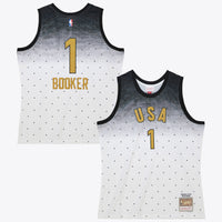 NBA Mitchell & Ness Devin Booker 2016 USA Authentic Jersey All-Star - White/Black