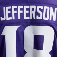 Minnesota Vikings Justin Jefferson Nike Purple Team Vapor F.U.S.E. Stitched Limited Jersey