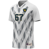 GameDay Greats #1 White West Virginia Mountaineers Lightweight Soccer Fashion Jersey