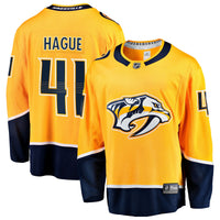 Nashville Predators Nicolas Hague Fanatics Gold Home Breakaway Jersey
