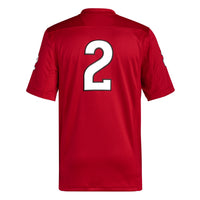 adidas #2 Scarlet Rutgers Scarlet Knights Premier Football Jersey