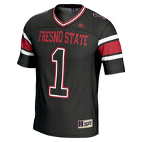 GameDay Greats #1 Black Fresno State Bulldogs Endzone Football Jersey