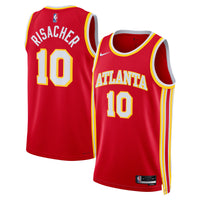 Atlanta Hawks Nike Icon Swingman Jersey - Red - Zaccharie Risacher